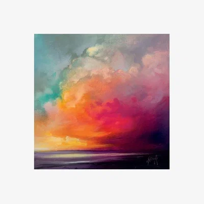Olivia's Scott Naismith Sunset Cumulus Study 1 Canvas - 85 x 85