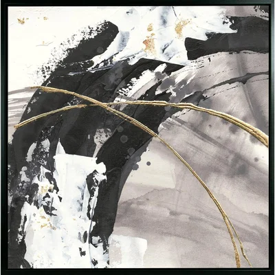 Olivia's Olivia's 'Gilded Arcs II' - Framed Canvas - 81.5x81.5cm