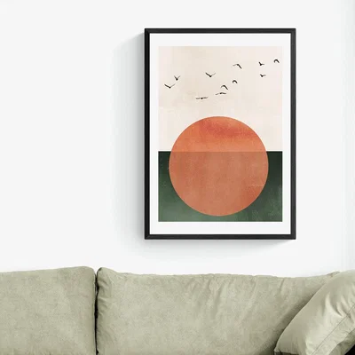 Olivia's Rising by Kubistika - A1 Black Framed Art Print