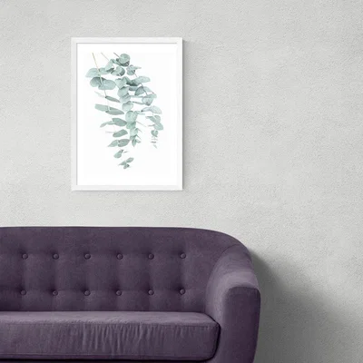 Olivia's Eucalyptus 2 by Sisi & Seb - A3 White Framed Art Print