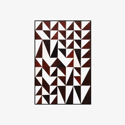 Olivia's Liang & Eimil Abstract Triangles Wall Art Brown