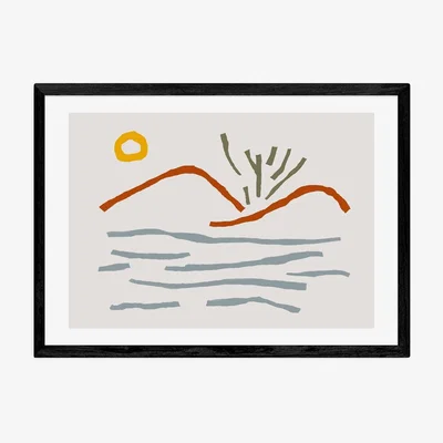 Olivia's Nature Land by Dan Hobday - A3 Black Framed Art Print