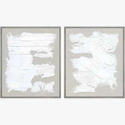 Olivia's Quintessa Art Set of 2 Allia Hand Painting / 124 x 104cm