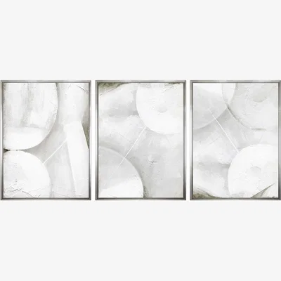 Olivia's Quintessa Art Set of 3 Syesh Hand Painting / 104 x 84cm