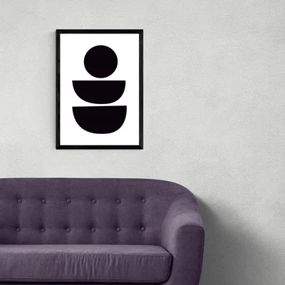 Olivia's Abstract II by Rafael Farias - A3 Black Framed Art Print