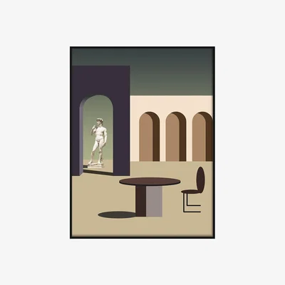 Olivia's Liang & Eimil Arcade II Wall Art Black