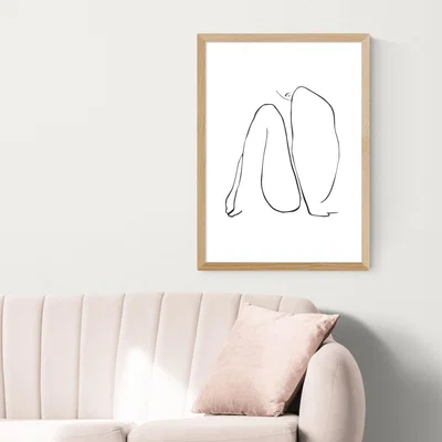 Olivia's Infinity by Joanna Mudrowska - A2 Oak Framed Art Print