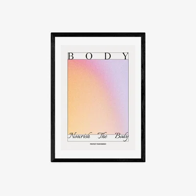 Olivia's Nourish The Body by Tiger Spirit Prints - A3 Black Framed Art Print
