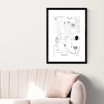 Olivia's Eyes Have It by Dan Hobday - A2 Black Framed Art Print