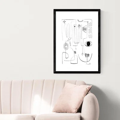 Olivia's Eyes Have It by Dan Hobday - A2 Black Framed Art Print