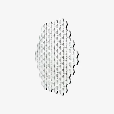 Olivia's Libra Honeycomb Convex Mirror Wall Art