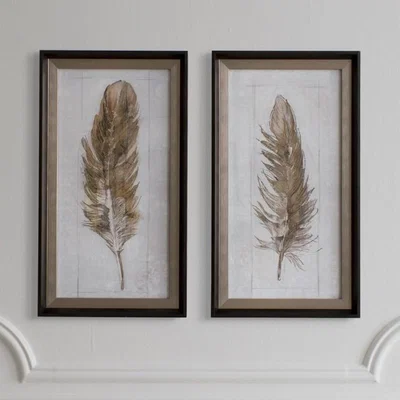 Olivia's Gallery Direct Autumn Feather Set Of 2 | Outlet