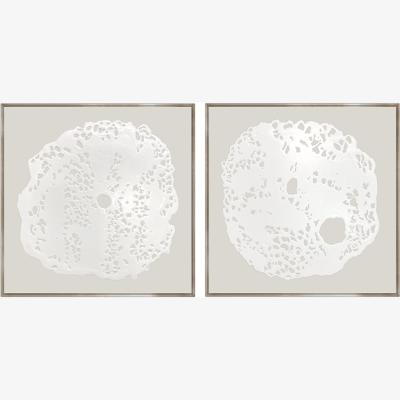 Olivia's Quintessa Art Set of 2 Biscout Hand Painting / 120 x 120cm