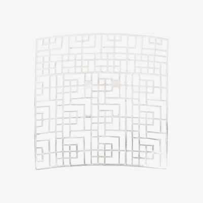 Olivia's Libra Timor Grid Square Wall Art Silver