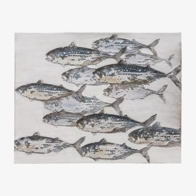 Olivia's Gallery Direct Down River Fish Art Canvas