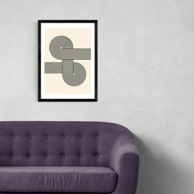 Olivia's Retro Waves by Luxe Poster Cos - A3 Black Framed Art Print