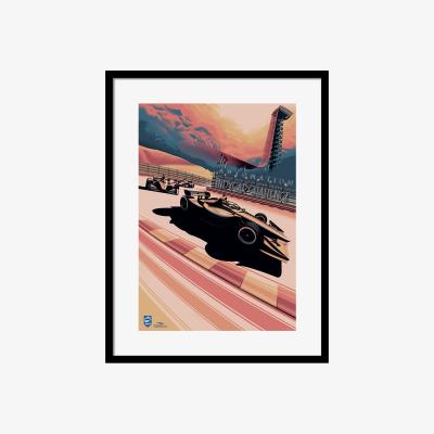 Olivia's The Art Group Zoom F1 (Indycar Challenge 2020 Pre Framed- 60x80cm