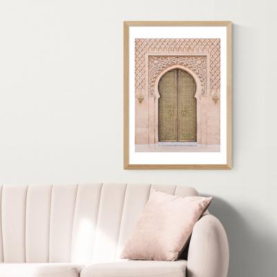 Olivia's Moroccan Door by Sisi & Seb - A2 Oak Framed Art Print