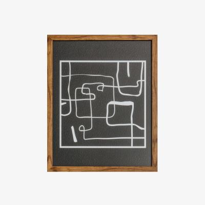 Olivia's Gallery Direct Ros Line Drawing Framed Wall Art