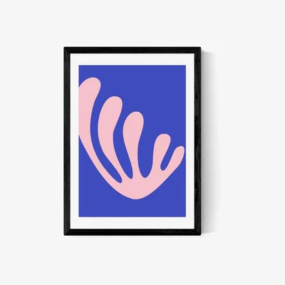 Olivia's Abstract Flower I by Inoui - A2 Black Framed Art Print
