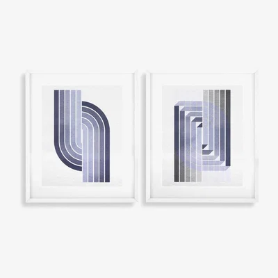 Olivia's Eichholtz Print Set of 2 Isometria Art Prints