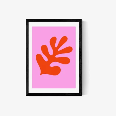 Olivia's Abstract Flower II by Inoui - A2 Black Framed Art Print