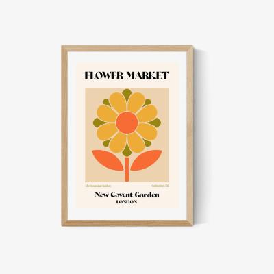 Olivia's New Convent Garden Flower Market by Luxe Poster Co - A2 Oak Framed Art Print