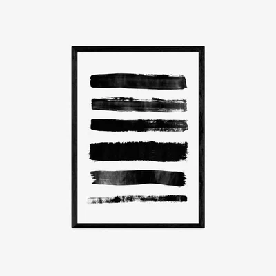 Olivia's Brushes by Rafael Farias - A3 Black Framed Art Print
