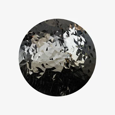 Olivia's Libra Interiors Stainless Steel Mosaic Wall Disc