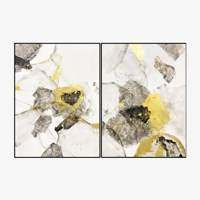 Olivia's Liang & Eimil Modernist Wall Art Black And Gold