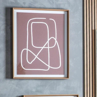Olivia's Gallery Direct Terra Line Drawing Framed Wall Art