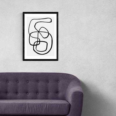 Olivia's Wanderdraw IV by Rafael Farias - A3 Black Framed Art Print