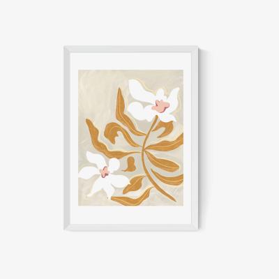 Olivia's Flowers Flowers Flowers by Arty Guava - A2 White Framed Art Print