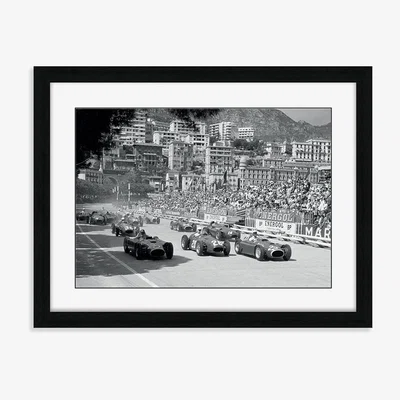 Olivia's The Art Group Time Life Grand Prix De Monaco 1956 Framed Art - 60x80cm