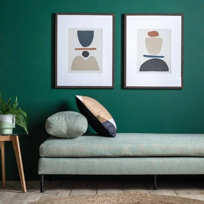 Olivia's Gallery Interiors Set of 2 Manfred Abstract Wall Art Multicoloured