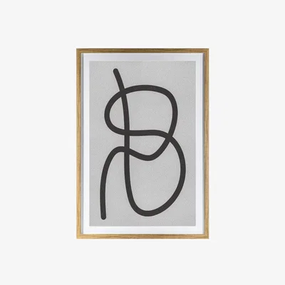 Olivia's Gallery Direct Dikkel Line Drawing Framed Wall Art