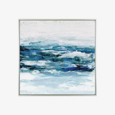 Olivia's Olivia's 'Seaside Escape' - Framed Canvas - 97x97cm