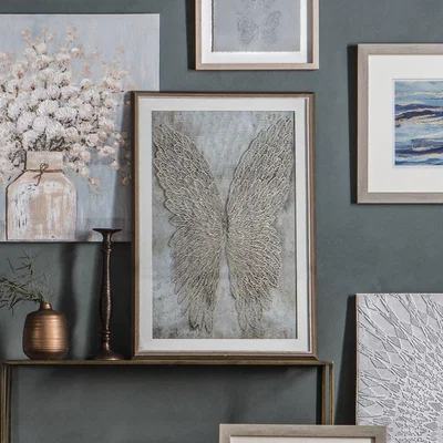 Olivia's Gallery Interiors Golden Wings Framed Art