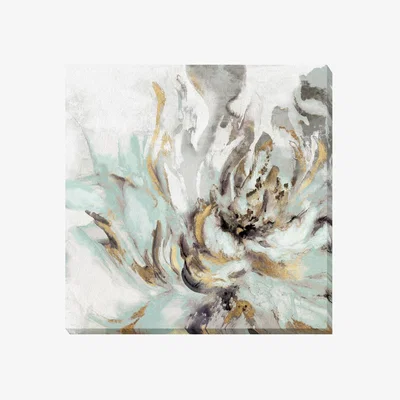 Olivia's Olivia's 'Touch of Teal II' - Wrapped Canvas - 90x90cm