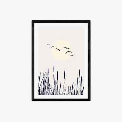 Olivia's Shadows Of The Sun by Kubistika - A3 Black Framed Art Print