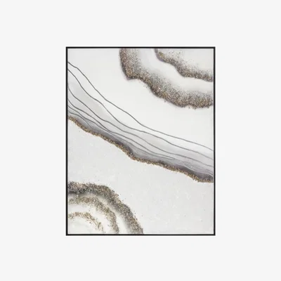 Olivia's Gallery Direct Agate Abstract Framed Canvas Wall Art
