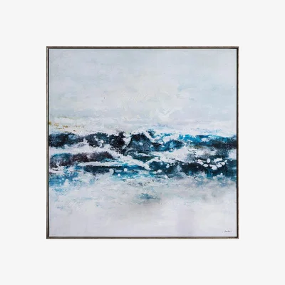 Olivia's Gallery Direct Pacific Ocean Waves Framed Art