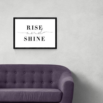 Olivia's Rise and Shine by Honeymoon Hotel - A3 Black Framed Art Print