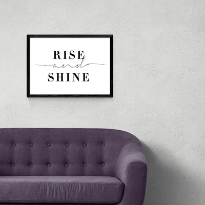 Olivia's Rise and Shine by Honeymoon Hotel - A3 Black Framed Art Print