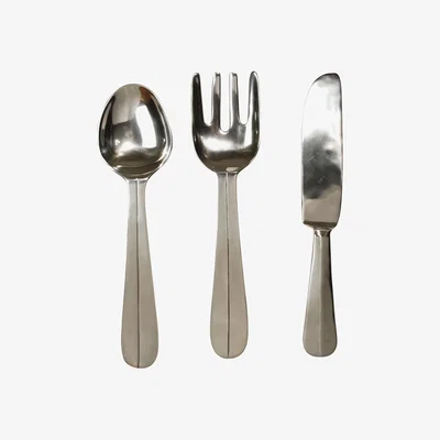 Olivia's Libra Midnight Mayfair Collection - Aluminium Cutlery Set Wall Hanging