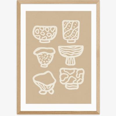 Olivia's Ceramic Bowls by Alisa Galitsyna - A3 Oak Framed Art Print