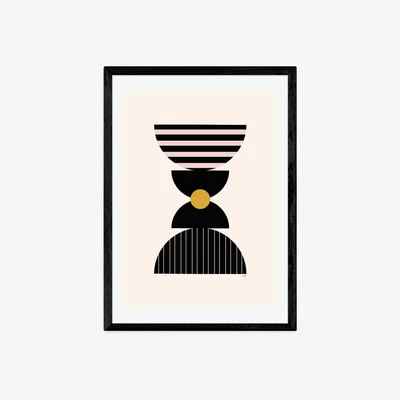 Olivia's Graphic Art IV by Linda Gobeta - A3 Black Framed Art Print