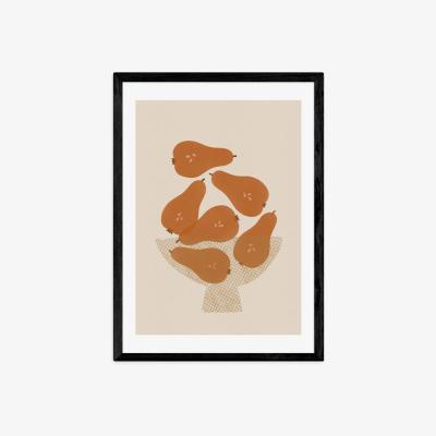 Olivia's Pear Bowl by Alisa Galitsina - A3 Black Framed Art Print