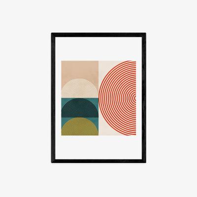 Olivia's Circle Lines by Ana Rut Bre - A3 Black Framed Art Print