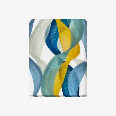Olivia's Olivia's 'Vertical Bands II' - Wrapped Canvas - 90x69cm